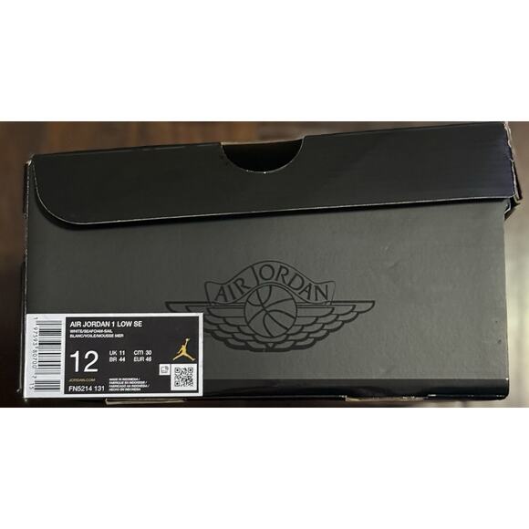 NEW Nike Air Jordan 1 Low SE White Sail Seafoam FN5214-131 Men’s Size 12 - Picture 7 of 7